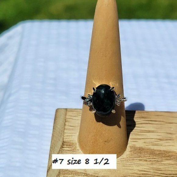 Moss Agate Gemstone Rings - Picture 8 of 10